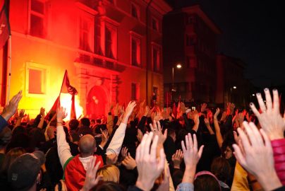 La lunga giornata di Udine, chiusa per Italia-Israele e le proteste per la Palestina