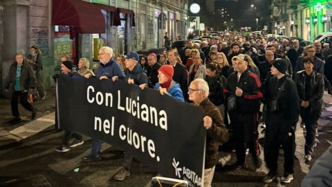 A Milano camminata silenziosa in ricordo di Luciana, uccisa dall’ex marito