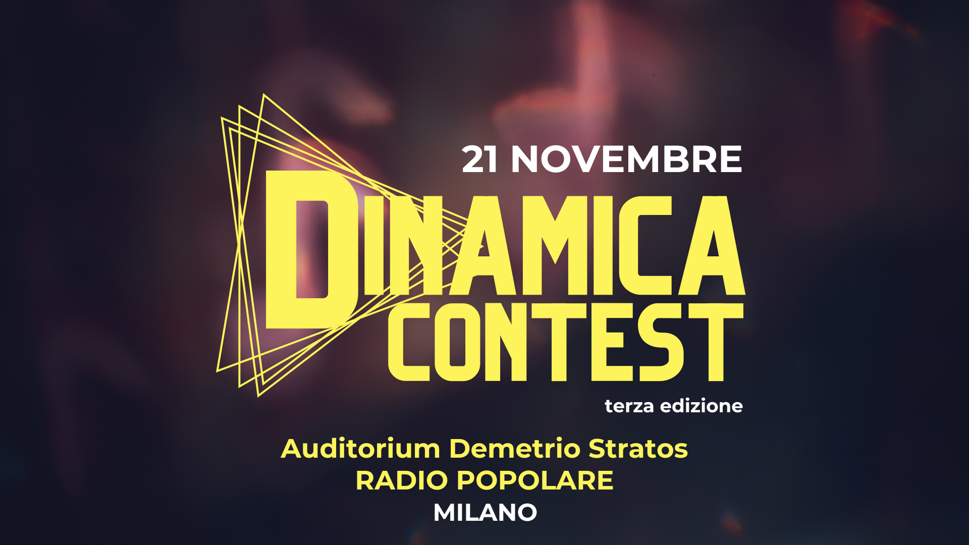 Venerdì 21 novembre la terza edizione di Dinamica Contest a Radio Popolare